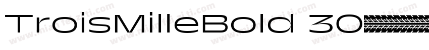 TroisMilleBold 30字体转换